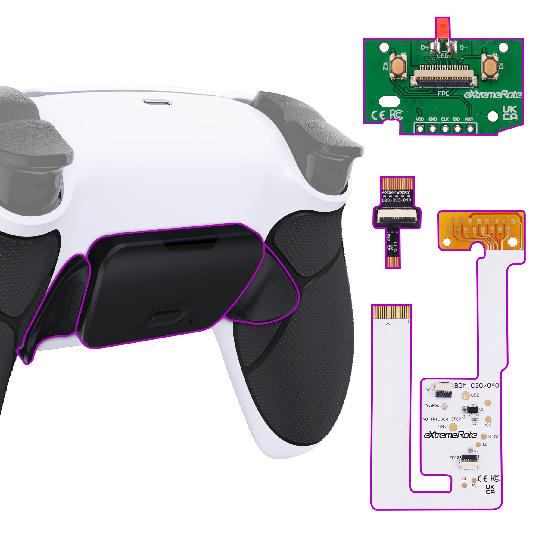 eXtremeRate RISE V3 Remap Kit with Program Back Paddle Plastic Rubber for Compatible with PS5 Controller Compatible with PS5 Controller with Upgrade
eXtremeRate RISE V3 Remap Kit with Program Back Paddle Plastic Rubber for Compatible with PS5 Controller Compatible with PS5 Controller with Upgrade