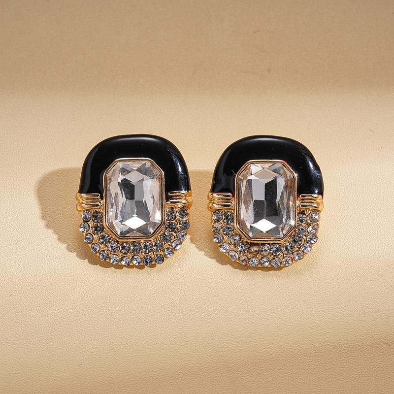 Luxury Cubic Zirconia Geometric Stud Earrings for Women Exquisite Colored Drip Oil Oval Irregular Earrings Fashion Party Zircon чёрный
Luxury Cubic Zirconia Geometric Stud Earrings for Women Exquisite Colored Drip Oil Oval Irregular Earrings Fashion Party Zircon чёрный