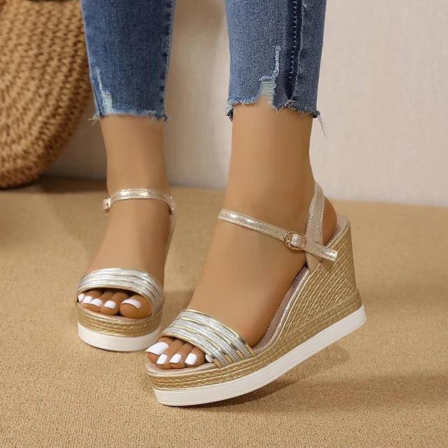 2025 Женская Летняя Обувь Клинья Сандалии Обувь на Платформе Высокие Каблуки Дизайнерские Сандалии Удобные Большого Размера 35 золотой
2025 Женская Летняя Обувь Клинья Сандалии Обувь на Платформе Высокие Каблуки Дизайнерские Сандалии Удобные Большого Размера 35 золотой