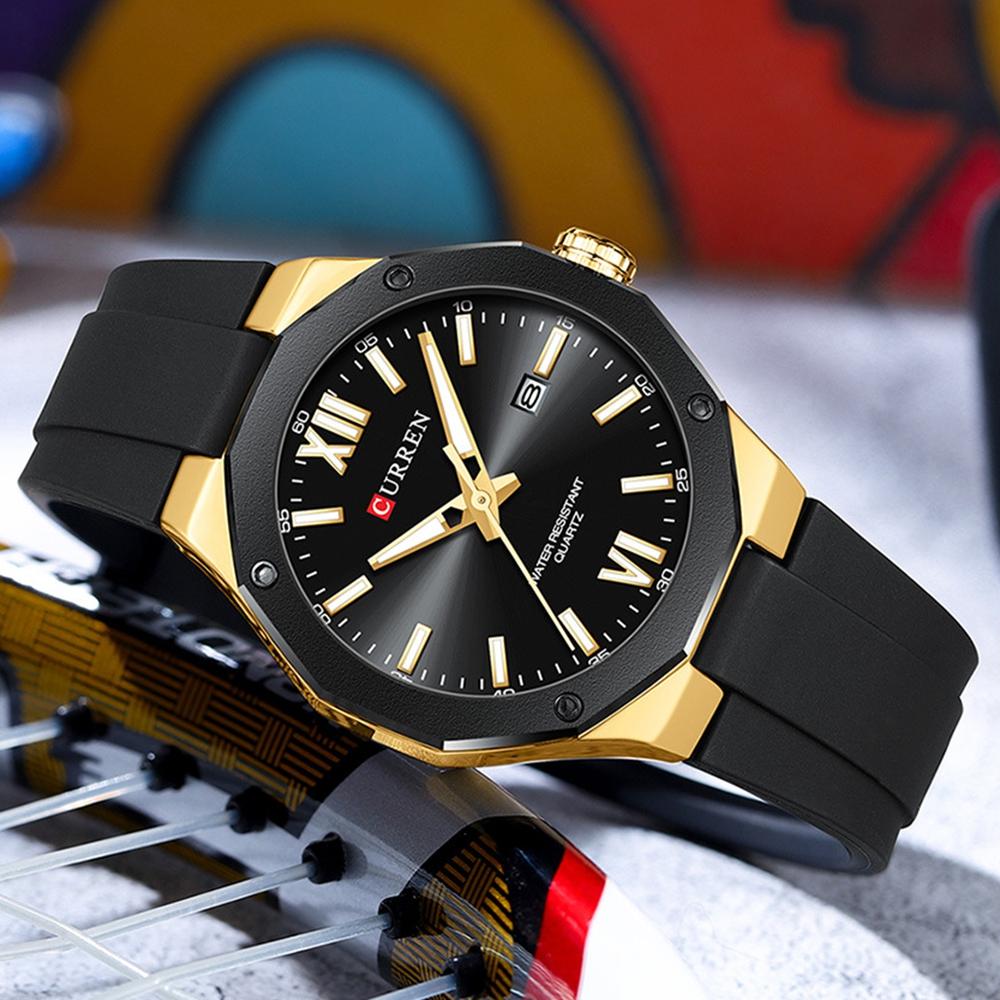 CURREN Fashion Silicone Strap Quartz Watches Luminous Calendar Waterproof Men Sport Watch Reloj Hombre сірий
CURREN Fashion Silicone Strap Quartz Watches Luminous Calendar Waterproof Men Sport Watch Reloj Hombre сірий