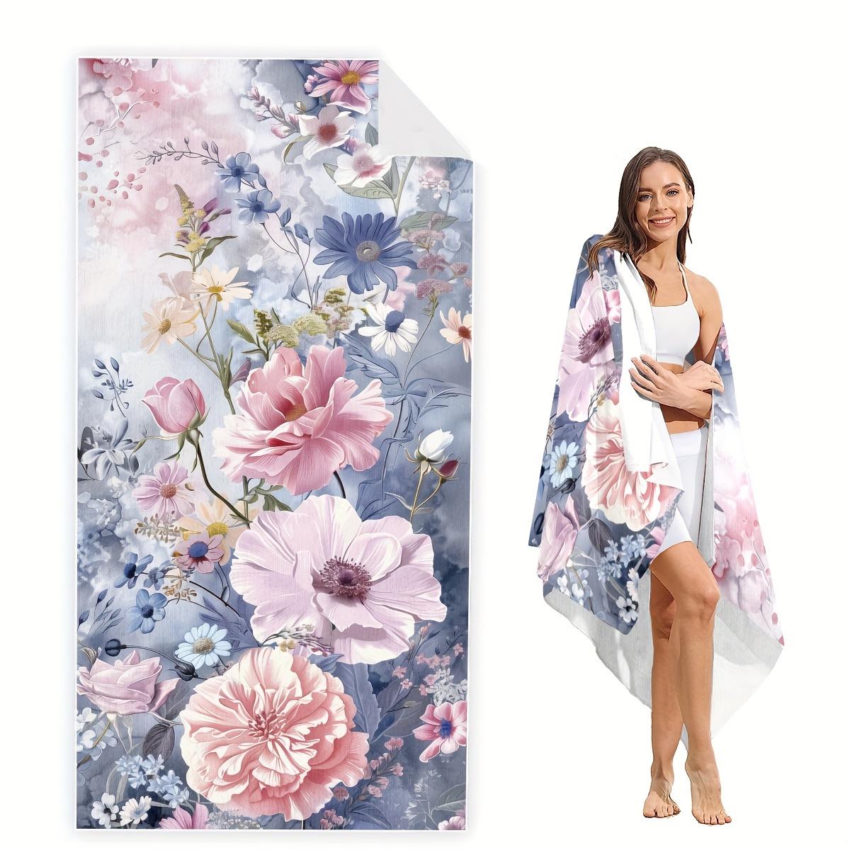 Watercolor Wild Flowers Beach Towel Quick Dry Lightweight Soft Microfiber For Men Women Perfect for Summer Outdoor Sport W30*H60(CM)
Watercolor Wild Flowers Beach Towel Quick Dry Lightweight Soft Microfiber For Men Women Perfect for Summer Outdoor Sport W30*H60(CM)