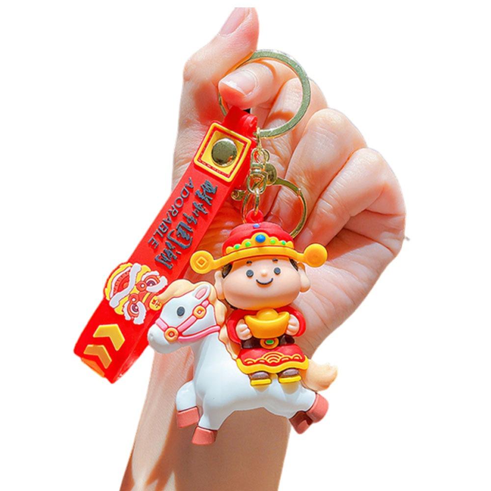 Little God of Wealth Horse Year Keychain Chinese Style New Year Keyring Festive Decor Style1
Little God of Wealth Horse Year Keychain Chinese Style New Year Keyring Festive Decor Style1