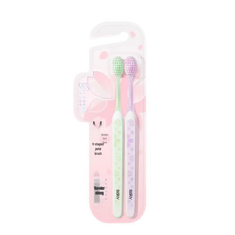 Sakykids Gentle Cherry Adult Toothbrush (2-Pack)
Sakykids Gentle Cherry Adult Toothbrush (2-Pack)