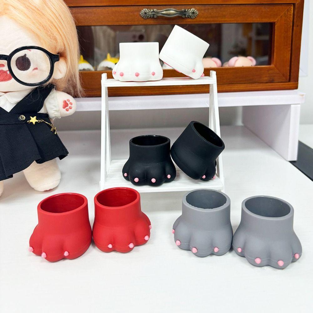 1Pair Animal Patterned Standing Cotton Doll Shoes Cute Cat Claw Doll Shoes Girls чорний
1Pair Animal Patterned Standing Cotton Doll Shoes Cute Cat Claw Doll Shoes Girls чорний