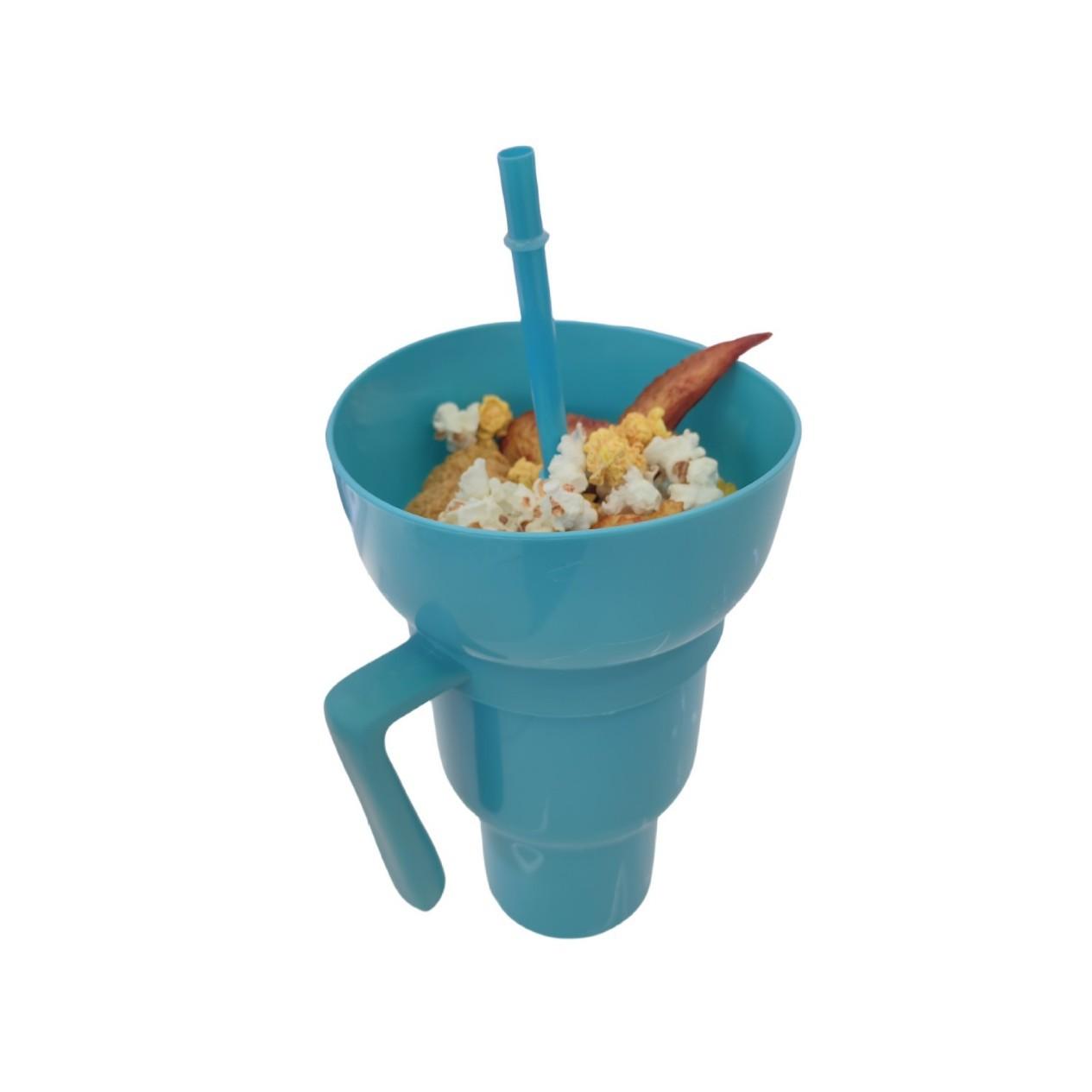 2 In 1 Snack Drink Cup with Straw Stadium Tumbler Water Bottle Portable Popcorn Beverage Cup For Adults Kids Cinema синій
2 In 1 Snack Drink Cup with Straw Stadium Tumbler Water Bottle Portable Popcorn Beverage Cup For Adults Kids Cinema синій