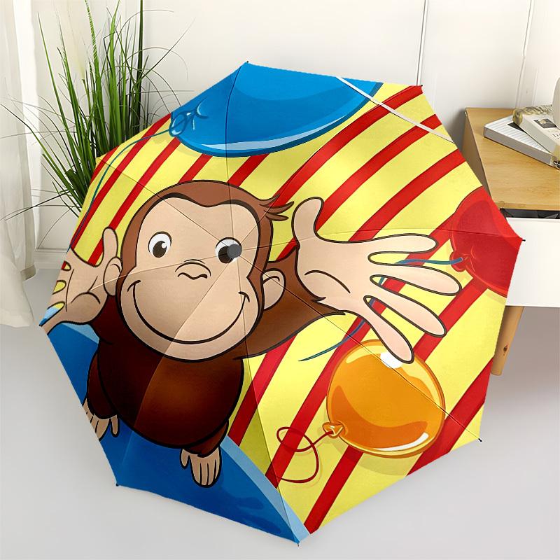 Curious George, balloons Automatic Opening and Closing, 8 rib Structure Portable Umbrella, Suitable for Men and Women in All Seasons Perfec
Curious George, balloons Automatic Opening and Closing, 8 rib Structure Portable Umbrella, Suitable for Men and Women in All Seasons Perfec