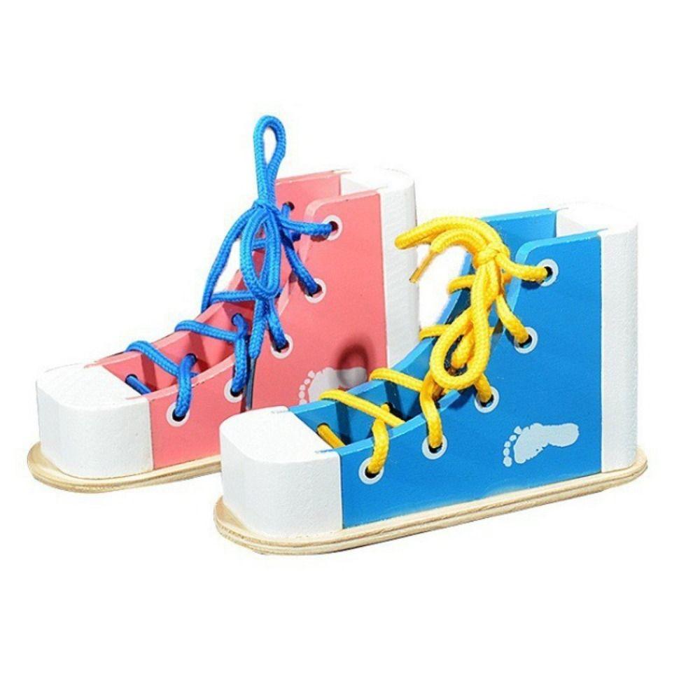 Tie Shoes Montessori Tie-Up Shoe Puzzle Toy Wearing Shoes with Shoelaces Toy Kids Gift рожевий
Tie Shoes Montessori Tie-Up Shoe Puzzle Toy Wearing Shoes with Shoelaces Toy Kids Gift рожевий