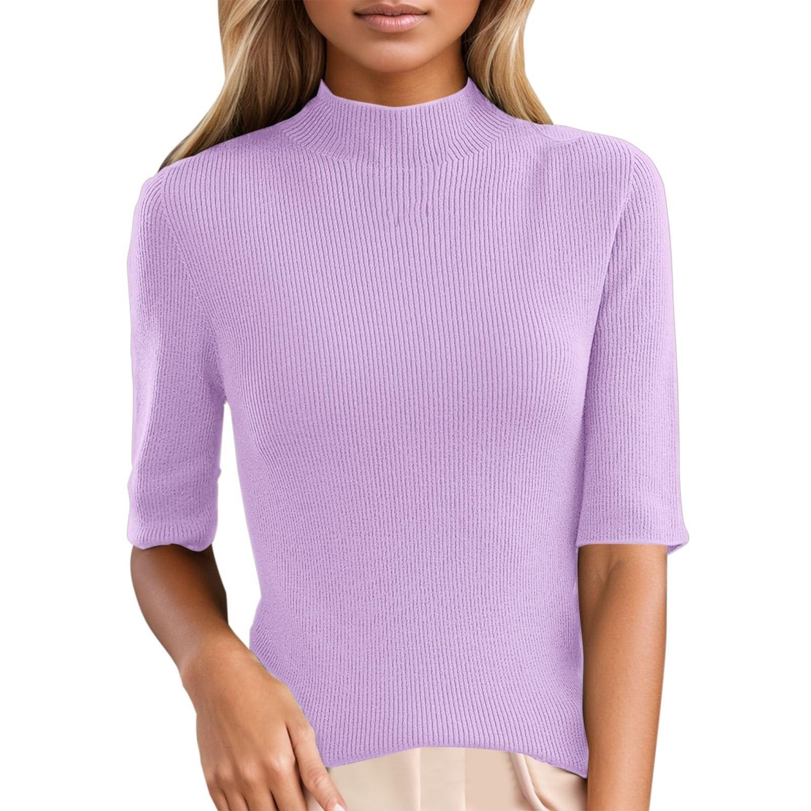 Мода Напіввисока горловина Однотонний Середній рукав В язаний Короткий рукав Жінка XXL фіолетовий
Мода Напіввисока горловина Однотонний Середній рукав В язаний Короткий рукав Жінка XXL фіолетовий