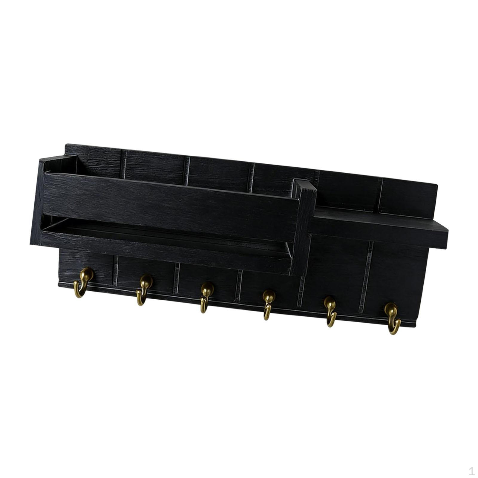 6-Hook Wall-Mounted Key Holder, Rustic And Sturdy Organizer, Rack for Home, , Porch чорний
6-Hook Wall-Mounted Key Holder, Rustic And Sturdy Organizer, Rack for Home, , Porch чорний