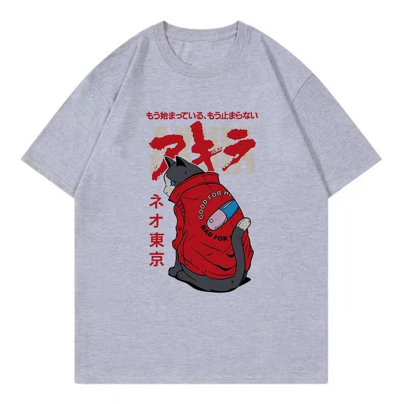 Japanese Anime Akira Tokyo Cat Funny T Shirts Men Women Cat T-shirt Round Neck Short Sleeve Hip Hop Tee Shirt Streetwear Tops S разноцветный
Japanese Anime Akira Tokyo Cat Funny T Shirts Men Women Cat T-shirt Round Neck Short Sleeve Hip Hop Tee Shirt Streetwear Tops S разноцветный