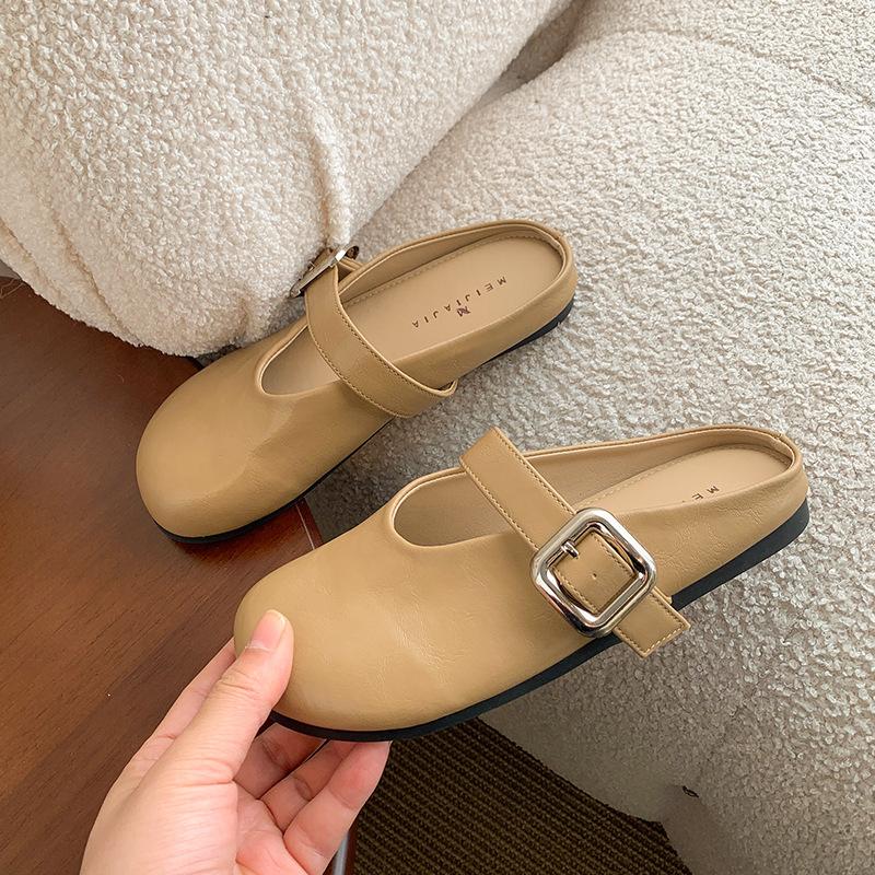 Baotou half slippers women s outer wear 2025 spring and summer new French soft-soled pregnant women with one foot pedal flat-bottomed Muller cool slip 35 хаки
Baotou half slippers women s outer wear 2025 spring and summer new French soft-soled pregnant women with one foot pedal flat-bottomed Muller cool slip 35 хаки