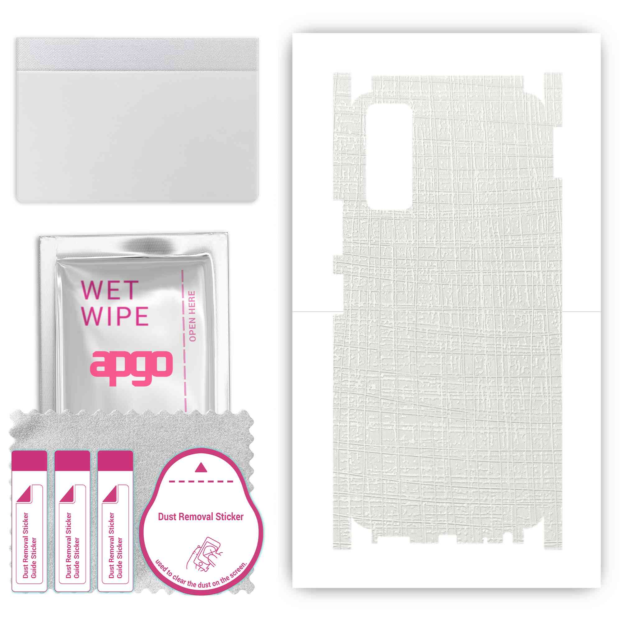 apgo Protective Skin Sticker for the back+sides compatible with Vivo Y20s, Full Wrap Film, Foil, Vinyl - Pattern White Fabric
apgo Protective Skin Sticker for the back+sides compatible with Vivo Y20s, Full Wrap Film, Foil, Vinyl - Pattern White Fabric