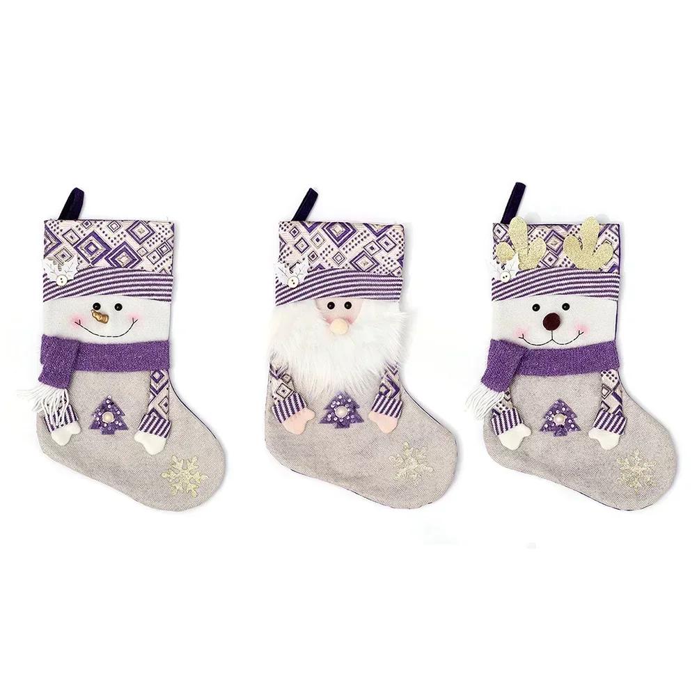 Purple Christmas Socks Santa Claus Pattern Decorative Stockings For Holiday Home And Store Decoration Large 45cm
Purple Christmas Socks Santa Claus Pattern Decorative Stockings For Holiday Home And Store Decoration Large 45cm