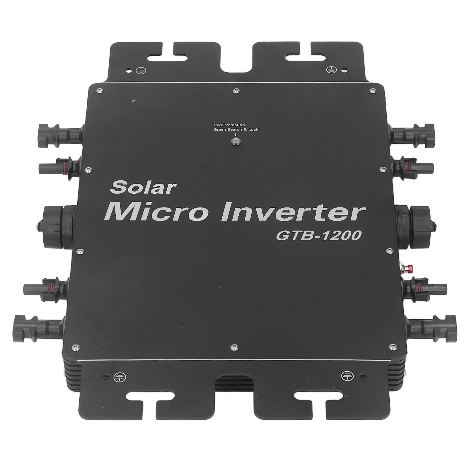 1200 Вт Солнечный сетевой инвертор IP65 Водонепроницаемый Автоматическая идентификация MPPT WIFI Микроинвертор