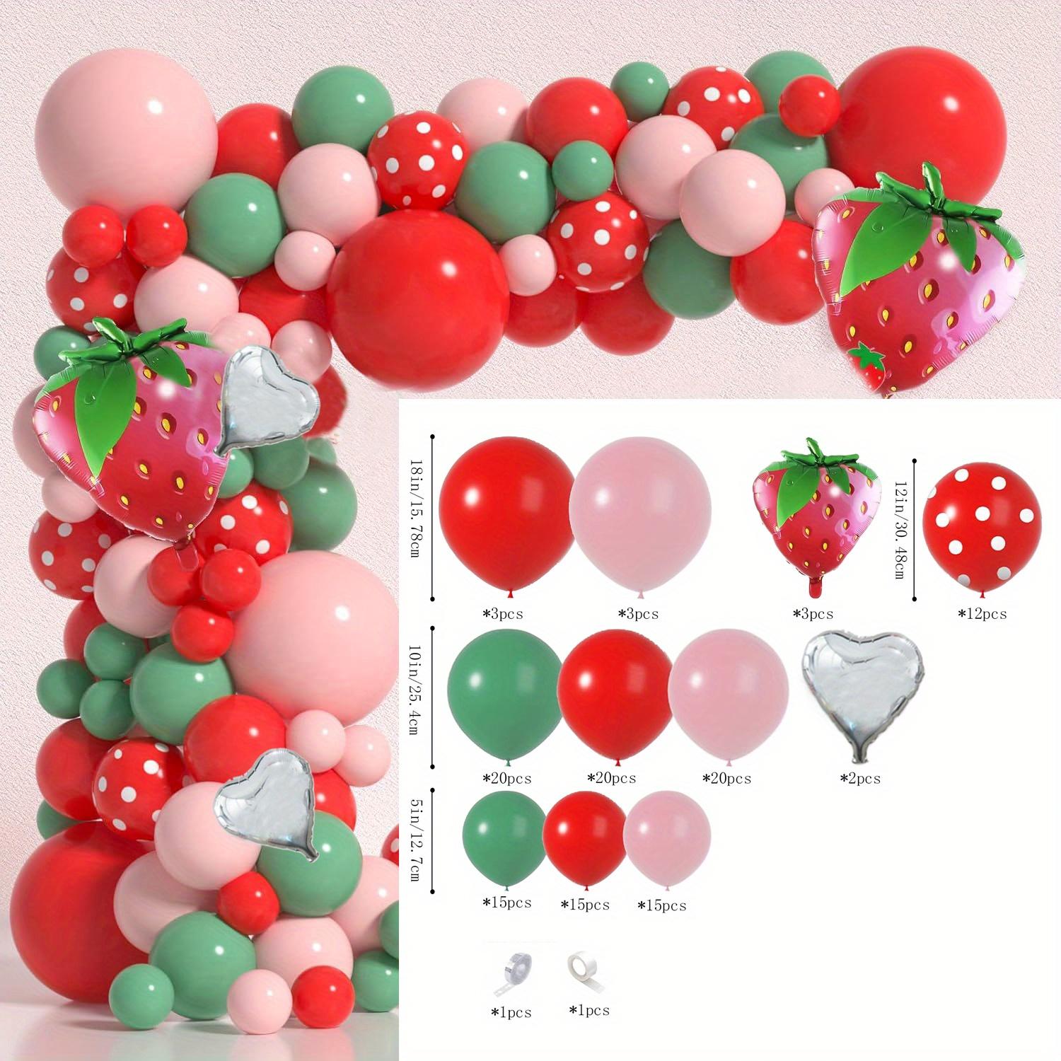 130pcs Red and Green Strawberry Balloon Arch Kit Berry Sweet Birthday Party Decorative Wreath Suitable for Birthday Parties PROM Other
130pcs Red and Green Strawberry Balloon Arch Kit Berry Sweet Birthday Party Decorative Wreath Suitable for Birthday Parties PROM Other