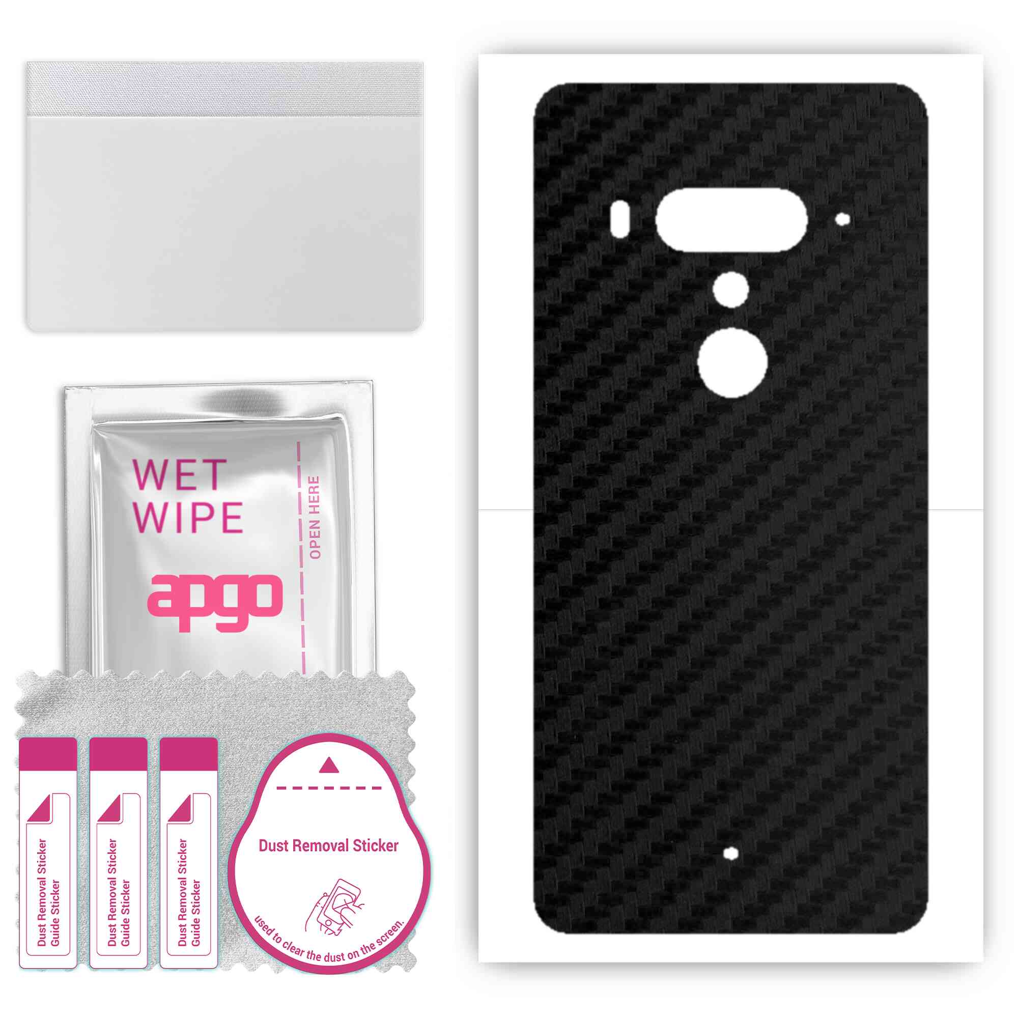 Apgo Protective Skin Sticker для задньої панелі, сумісний з HTC U12 Plus, Wrap Film, Foil, Vinyl - Pattern Carbon Black
Apgo Protective Skin Sticker для задньої панелі, сумісний з HTC U12 Plus, Wrap Film, Foil, Vinyl - Pattern Carbon Black