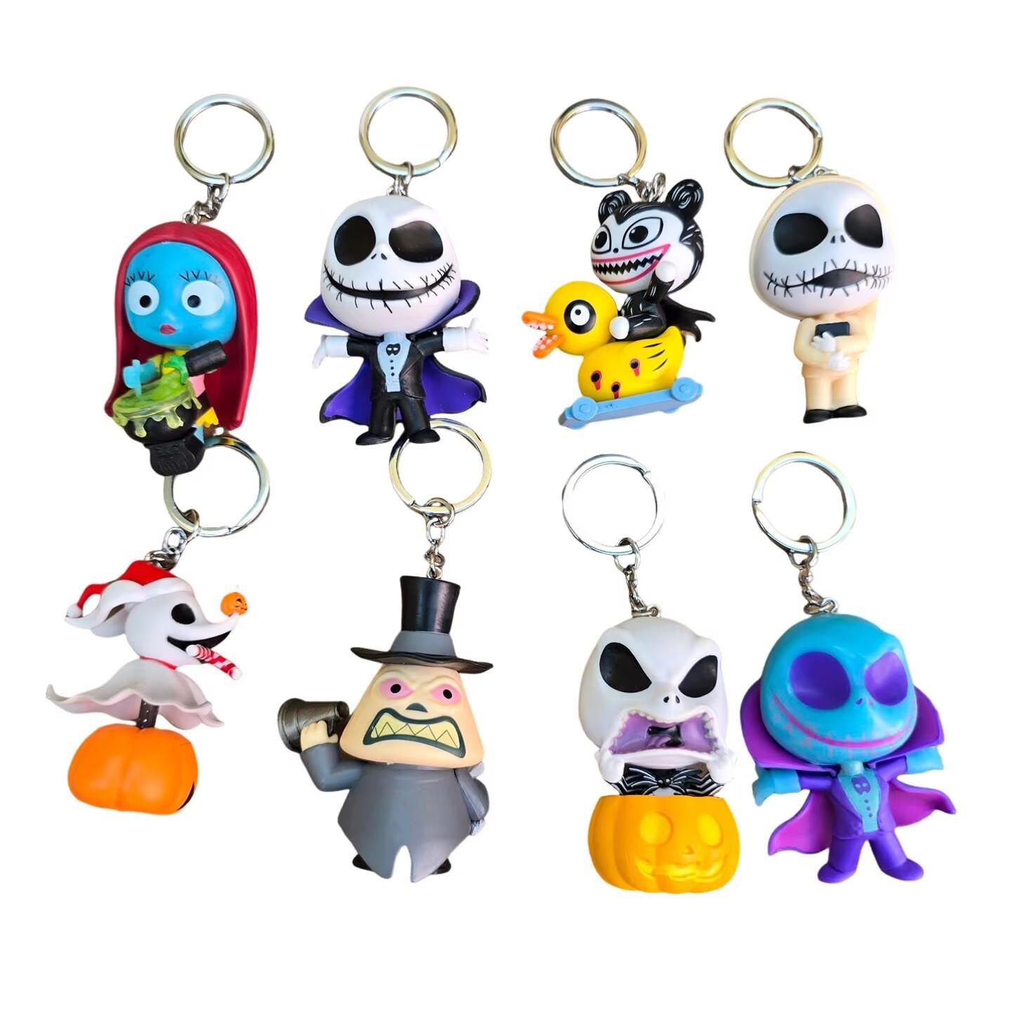 8pcs The Nightmare Before Christmas Keychain Bag Pendant Jack Skellington Sally Action Figures Keyring PVC Key Chain Pendant
8pcs The Nightmare Before Christmas Keychain Bag Pendant Jack Skellington Sally Action Figures Keyring PVC Key Chain Pendant