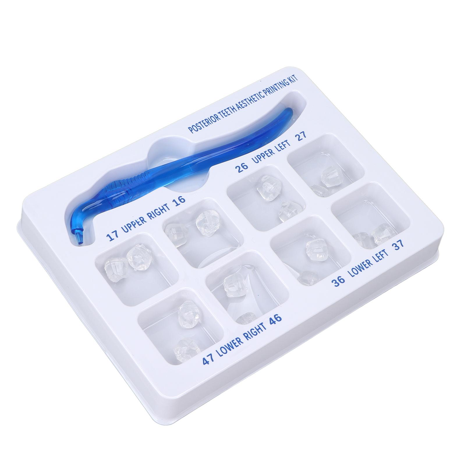 Posterior Teeth Aesthetic Printing Kit Rubber Dental Orthodontic Filling Restoration Tool Dentist Supplies
Posterior Teeth Aesthetic Printing Kit Rubber Dental Orthodontic Filling Restoration Tool Dentist Supplies