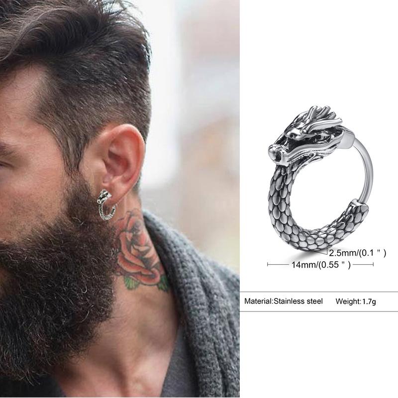 Маленькі сережки-кільця, товсті сережки-кільця у вікінгському стилі, чоловічі сережки-кільця, чоловічі сережки з нержавіючої сталі круглої форми, ретро-циркон
Маленькі сережки-кільця, товсті сережки-кільця у вікінгському стилі, чоловічі сережки-кільця, чоловічі сережки з нержавіючої сталі круглої форми, ретро-циркон