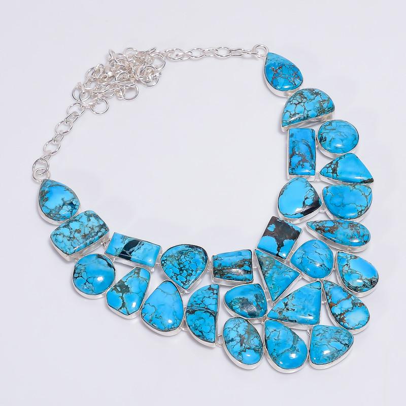Excellent Top Grade Qualite 100% Natural Magnesite Turquoise Ethnic Style Handmade Jewelry 925 Steling Silver Necklace 21 WSJ-4784 срібний
Excellent Top Grade Qualite 100% Natural Magnesite Turquoise Ethnic Style Handmade Jewelry 925 Steling Silver Necklace 21 WSJ-4784 срібний
