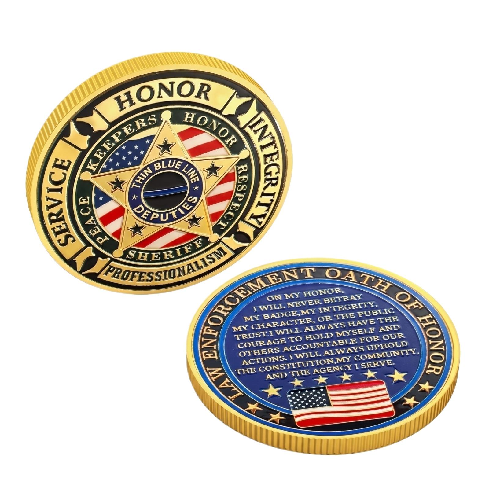 Law Enforcement Challenge Coin Thin Blue Line Deputies Sheriff Honor Integrity Service Respect Professionalism Collectible Token One Size жёлтый
Law Enforcement Challenge Coin Thin Blue Line Deputies Sheriff Honor Integrity Service Respect Professionalism Collectible Token One Size жёлтый
