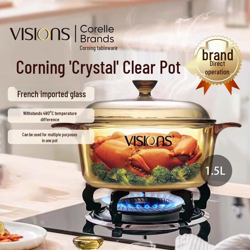 Corning VISIONS 1.5L Transparent Glass Pot
Corning VISIONS 1.5L Transparent Glass Pot