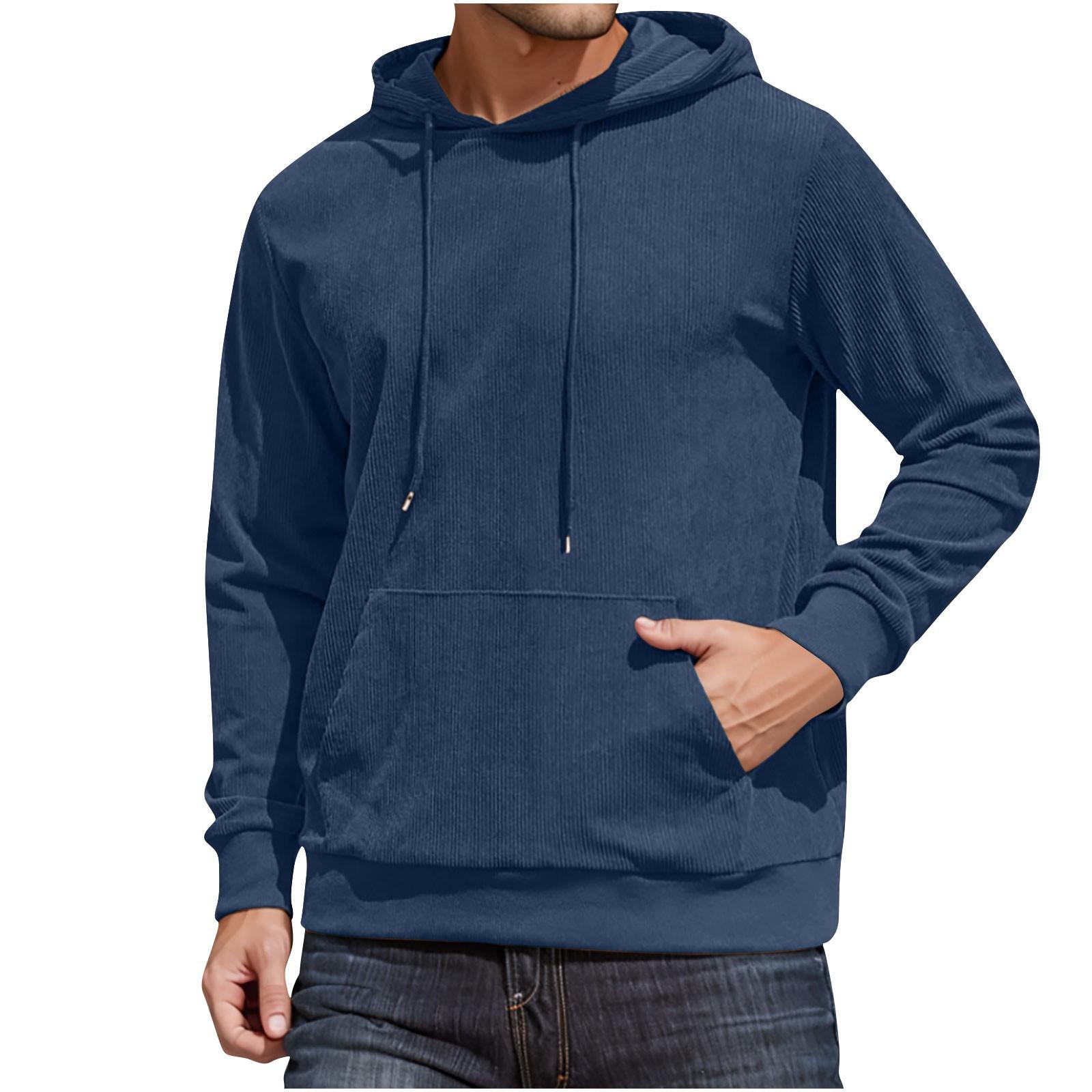 Mens Hoodies Long Sleeve Casual Corduroy Drawstring Sweatshirt With Pocket Lightweight Fall Stylish Tops XL синий
Mens Hoodies Long Sleeve Casual Corduroy Drawstring Sweatshirt With Pocket Lightweight Fall Stylish Tops XL синий
