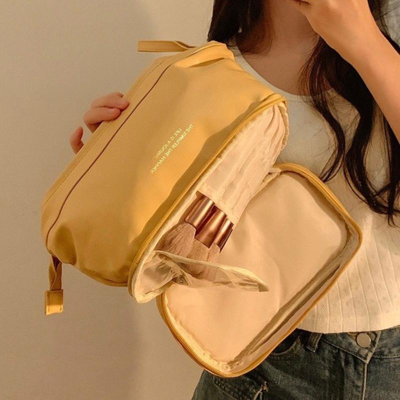 Makeup bag large capacity PU layered cosmetics storage bag women s portable travel waterproof multifunctional storage bag 25*15*20cm чорний
Makeup bag large capacity PU layered cosmetics storage bag women s portable travel waterproof multifunctional storage bag 25*15*20cm чорний