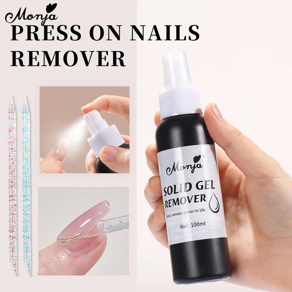 Monja 100ml Upgrade Nail UV Glue Remover Glue Soak Off Solid Removal Fake Nails Adhesive Glues Remover for Press ON Nails Pusher Stick Manicure Tools
Monja 100ml Upgrade Nail UV Glue Remover Glue Soak Off Solid Removal Fake Nails Adhesive Glues Remover for Press ON Nails Pusher Stick Manicure Tools