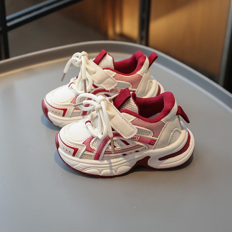 Kids White Red Breathable Mesh Thick Sole Sneakers 21 красный
Kids White Red Breathable Mesh Thick Sole Sneakers 21 красный