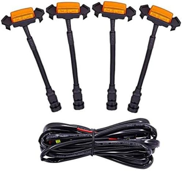 Aoling Grill Marker with Waterproof Cable Grill Marker Compatible with Toyota Tacoma Amber Set of 4 2016-2018
Aoling Grill Marker with Waterproof Cable Grill Marker Compatible with Toyota Tacoma Amber Set of 4 2016-2018
