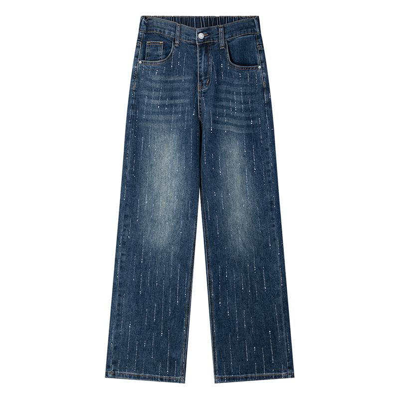 2026 Spring/Summer Plus Size Women s High Waist Rhinestone Straight Leg Floor Length Jeans 4XL
2026 Spring/Summer Plus Size Women s High Waist Rhinestone Straight Leg Floor Length Jeans 4XL