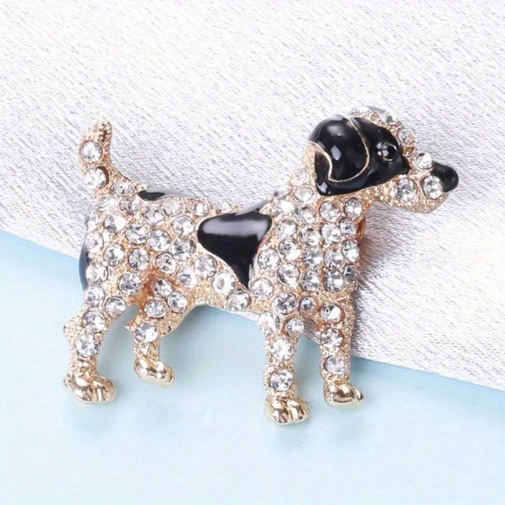 Vintage Dog Brooch Set with Enamel, Sparkling Rhinestones, Retro Statement Pins for Fashion Enthusiasts, Ideal Gifting Choice
Vintage Dog Brooch Set with Enamel, Sparkling Rhinestones, Retro Statement Pins for Fashion Enthusiasts, Ideal Gifting Choice