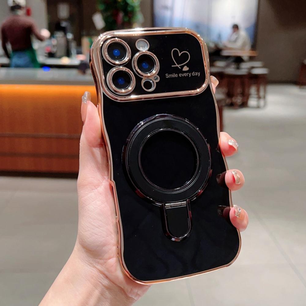 Чохол для iPhone 16 Pro Max з підставкою, ТПУ, задня кришка телефону, фігурна форма, серце з кохання Black
Чохол для iPhone 16 Pro Max з підставкою, ТПУ, задня кришка телефону, фігурна форма, серце з кохання Black