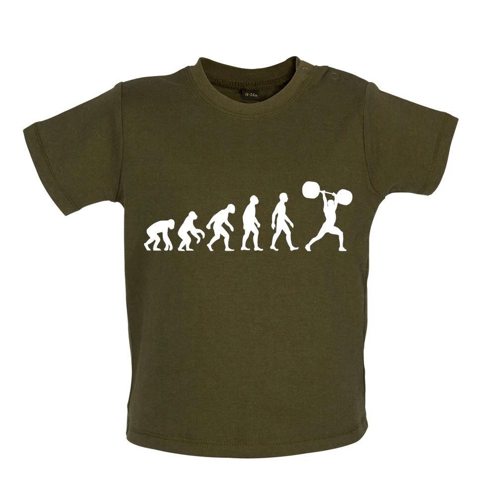 Evolution of Man Weight Lifter - Baby Kids Boys Girls Unisex T-Shirt / Babygrow - Gym Exercise Lifting 100
Evolution of Man Weight Lifter - Baby Kids Boys Girls Unisex T-Shirt / Babygrow - Gym Exercise Lifting 100
