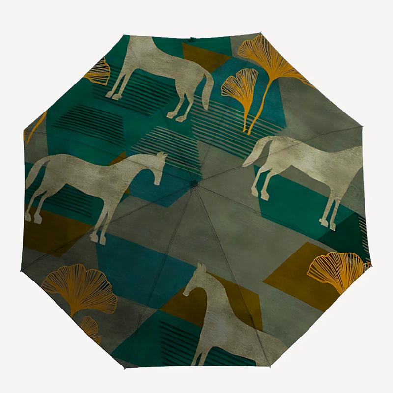 1pc Horse PatternAutomatic Open/close Umbrella, 8-Rib sturdy structure, Portable Travel Umbrella, Parties, Everyday Usec84
1pc Horse PatternAutomatic Open/close Umbrella, 8-Rib sturdy structure, Portable Travel Umbrella, Parties, Everyday Usec84