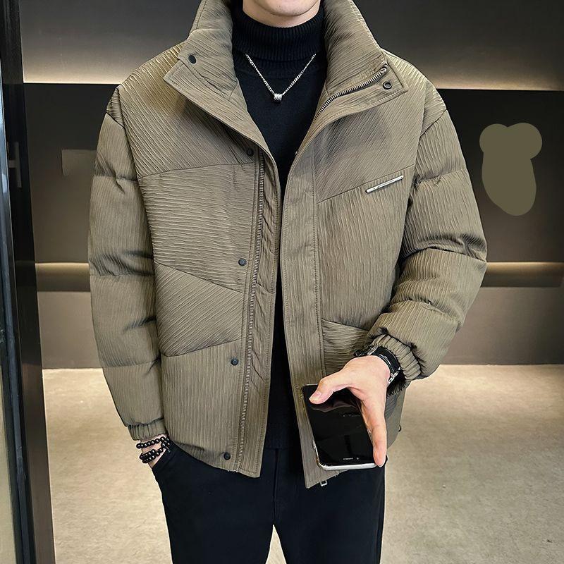 Fashion fashion casual stand-up collar down jacket men s winter new texture combined version of cold-proof warm jacket cotton jacket 4XL
Fashion fashion casual stand-up collar down jacket men s winter new texture combined version of cold-proof warm jacket cotton jacket 4XL