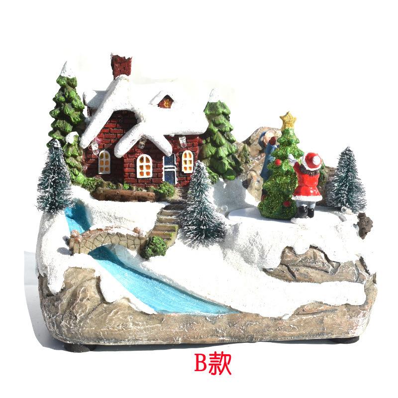 LED Lighted Christmas House Ornament, European Village Decor with Music & Snowflake Design,Winter Fairy Tale Tabletop Decoration
LED Lighted Christmas House Ornament, European Village Decor with Music & Snowflake Design,Winter Fairy Tale Tabletop Decoration