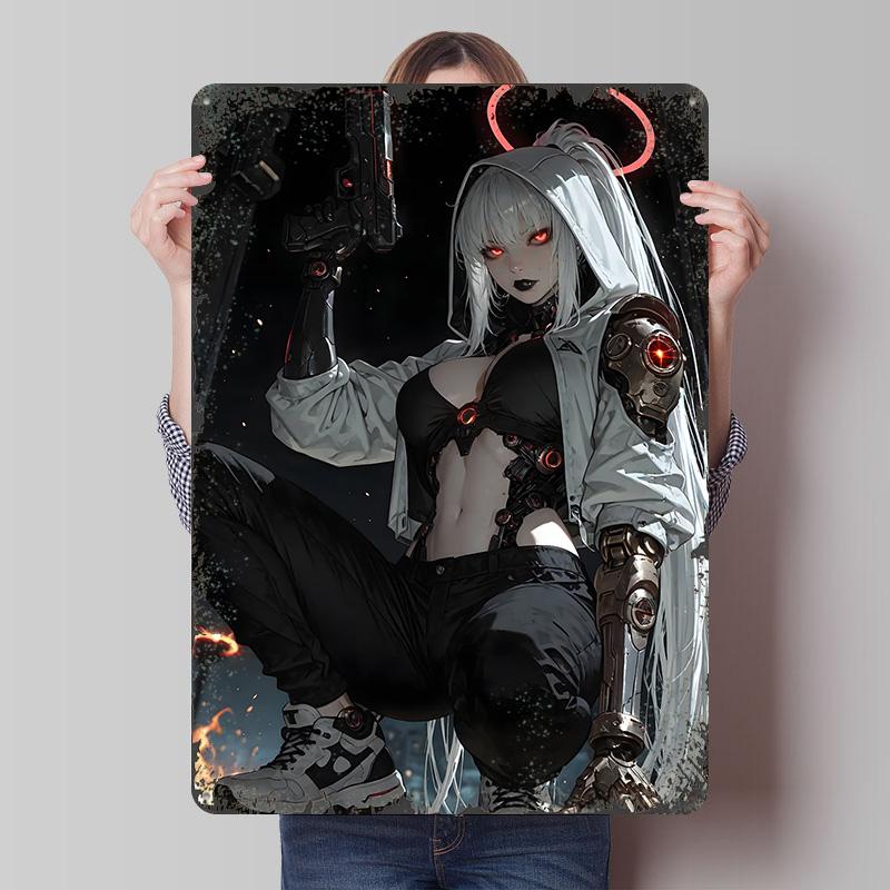 Cyberpunk Angel Warrior With Gun Tinplate Poster Customized Wall Art Vintage Retro Metal Signs for Luxury Home Decor Items Room 20x30cm(7.8x11.8inch)
Cyberpunk Angel Warrior With Gun Tinplate Poster Customized Wall Art Vintage Retro Metal Signs for Luxury Home Decor Items Room 20x30cm(7.8x11.8inch)