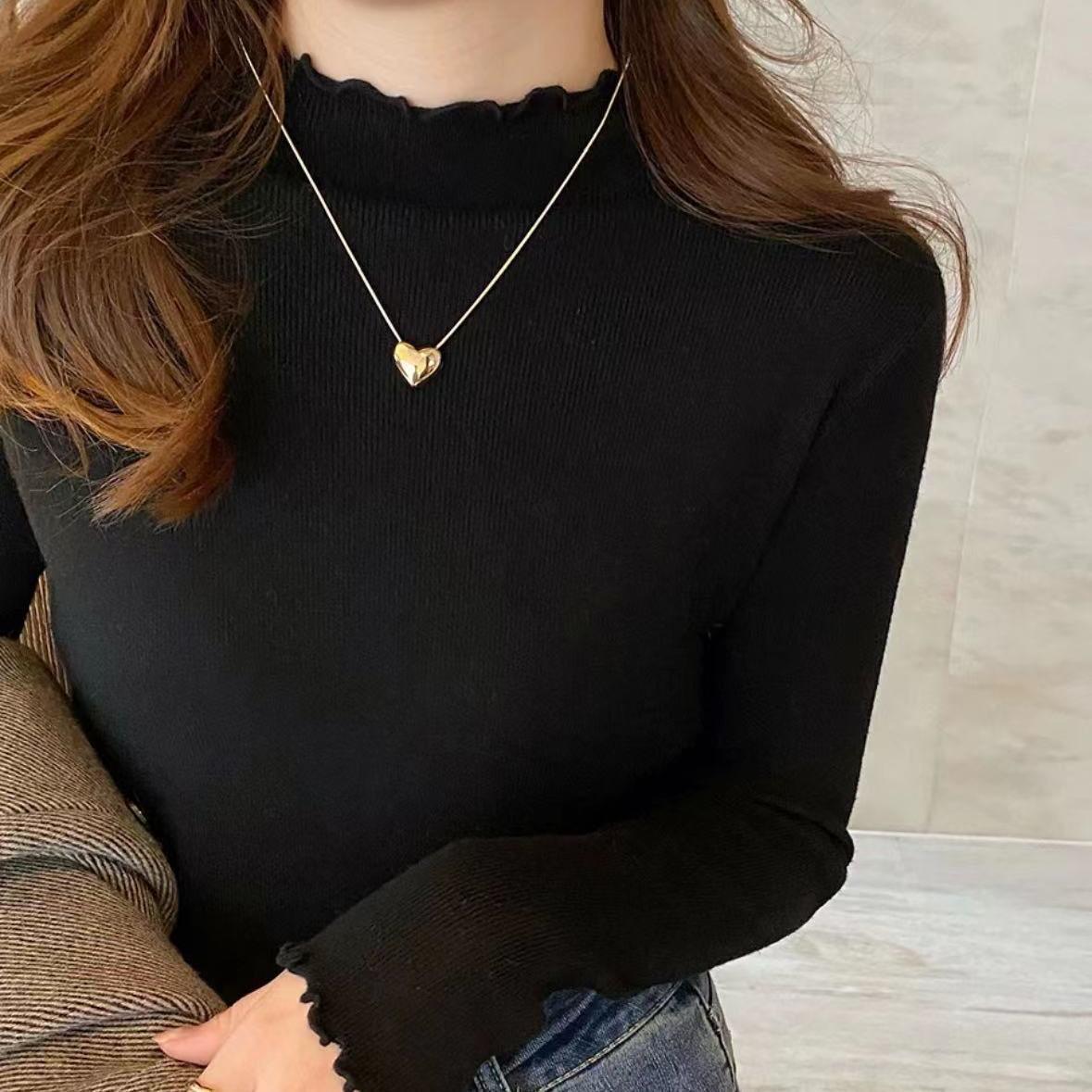 Women s Slim Fit Long Sleeve Knit Top - Fashionable Layering Sweater with Semi-High Neck XL (60-68 kg)
Women s Slim Fit Long Sleeve Knit Top - Fashionable Layering Sweater with Semi-High Neck XL (60-68 kg)