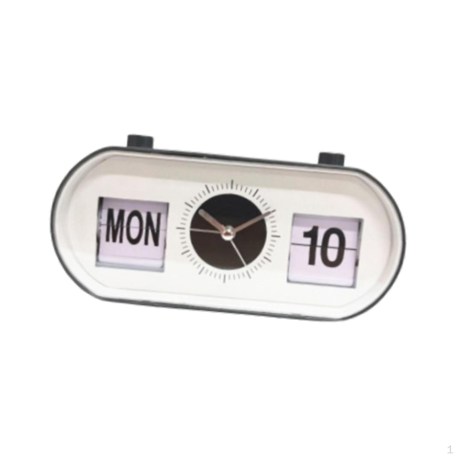 Ручний перекидний годинник, календар, аналоговий настільний настільний будильник для офісу Silver Clock hands
Ручний перекидний годинник, календар, аналоговий настільний настільний будильник для офісу Silver Clock hands