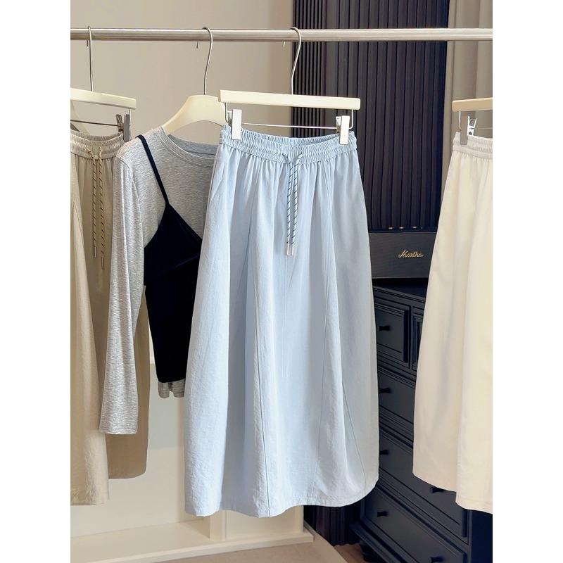 Solid color high waist fashion simple pumpkin skirt women s spring new elastic waist drawstring medium and long thin bud skirt One size fits all синий
Solid color high waist fashion simple pumpkin skirt women s spring new elastic waist drawstring medium and long thin bud skirt One size fits all синий