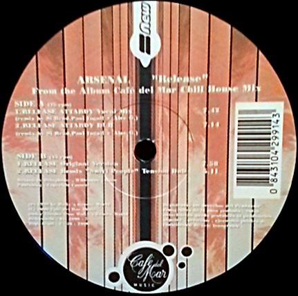 12inch Record ARSENAL - Release DISCO1 Café del Mar Mu 2000 Spain Dance & Electronica Used
12inch Record ARSENAL - Release DISCO1 Café del Mar Mu 2000 Spain Dance & Electronica Used
