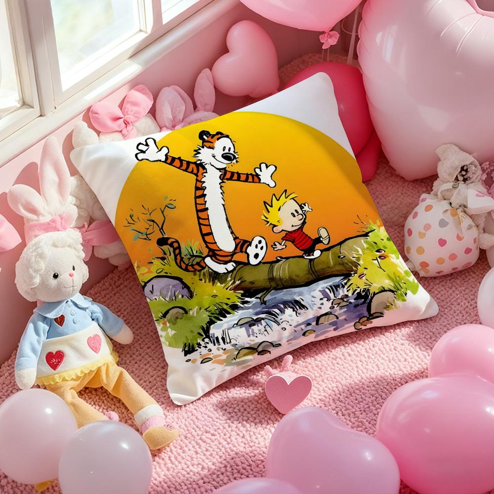 Anime C-Calvin and H-Hobbes Cushion Cover Pattern Printed Pillowcase for Living Room Sofa Cushion Cover & Bedroom Decor 12x12Inch
Anime C-Calvin and H-Hobbes Cushion Cover Pattern Printed Pillowcase for Living Room Sofa Cushion Cover & Bedroom Decor 12x12Inch