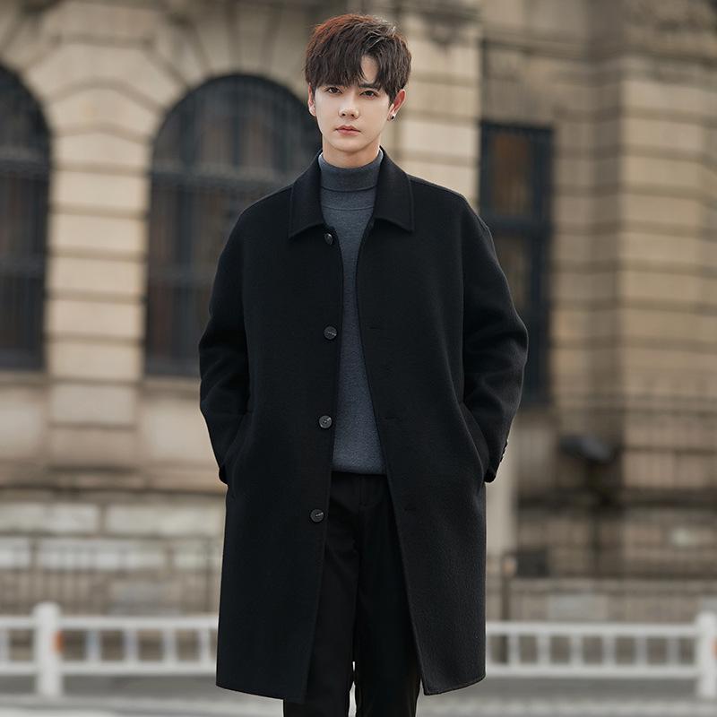 Men s High-End 100% Wool Mid-Length Coat - Double-Sided, Simple Design for Autumn/Winter XL
Men s High-End 100% Wool Mid-Length Coat - Double-Sided, Simple Design for Autumn/Winter XL