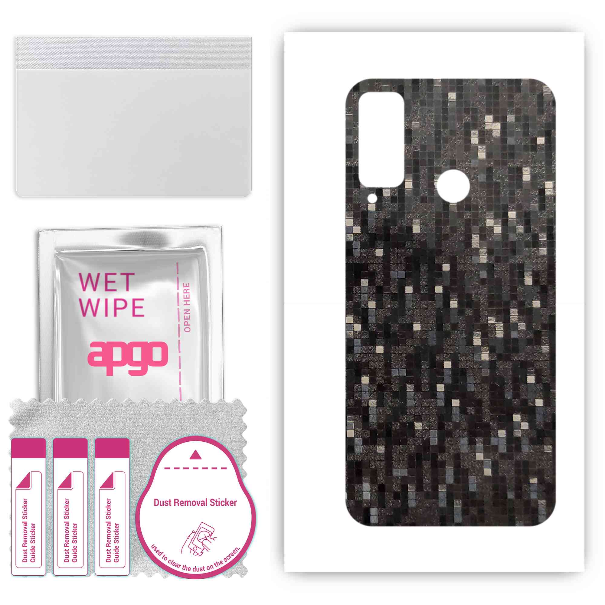 apgo Protective Skin Sticker for the back compatible with Honor Play 4T, Wrap Film, Foil, Vinyl - Pattern Carbon Black Pixel
apgo Protective Skin Sticker for the back compatible with Honor Play 4T, Wrap Film, Foil, Vinyl - Pattern Carbon Black Pixel