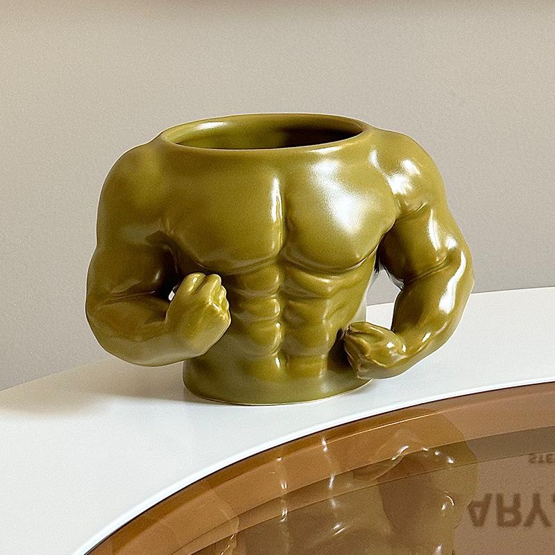 Boyfriend Muscle Water Cup Couple Funny Large Capacity Coffee Cup Niche High Sense Birthday Gift Ornament 301-400ml зелений
Boyfriend Muscle Water Cup Couple Funny Large Capacity Coffee Cup Niche High Sense Birthday Gift Ornament 301-400ml зелений
