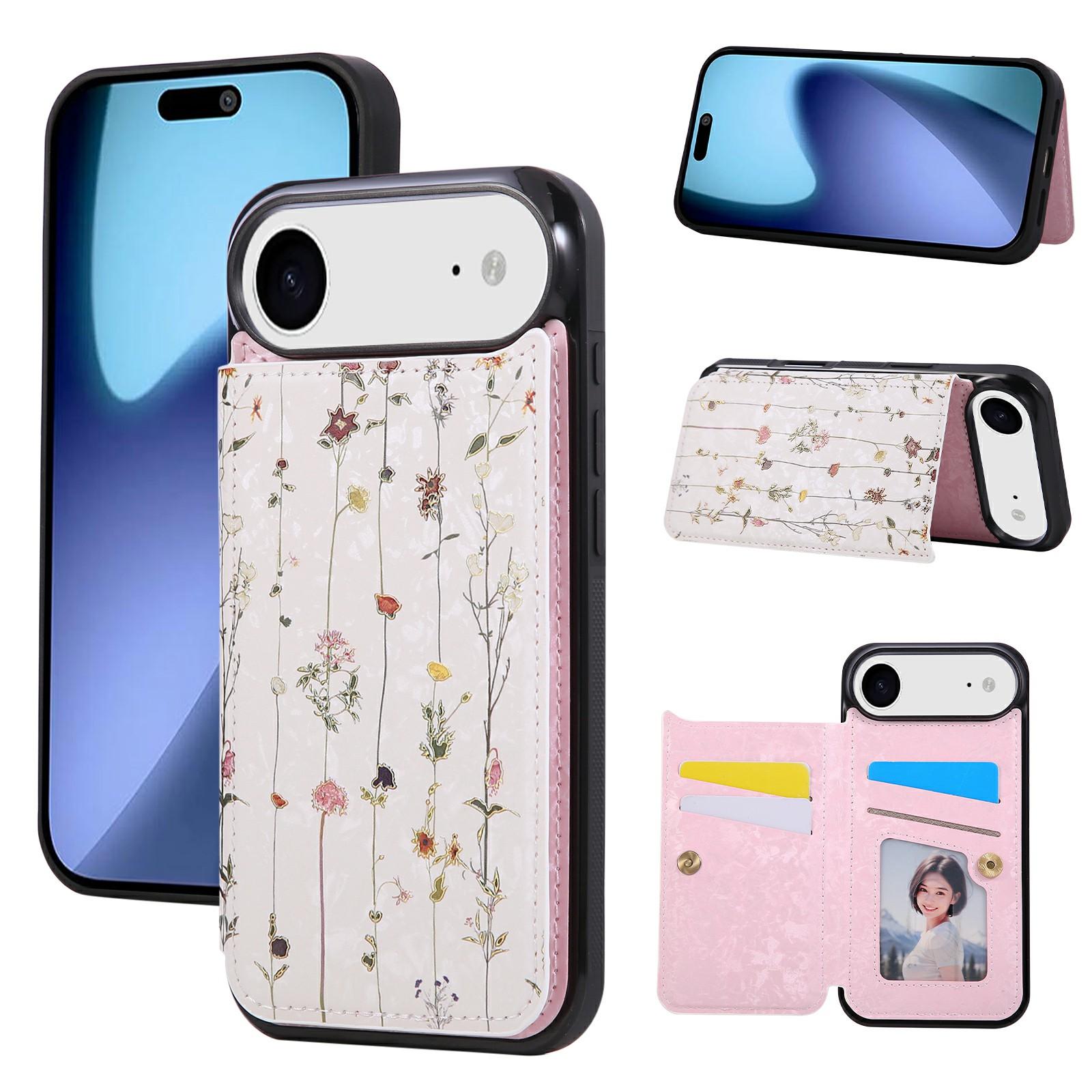For iPhone 17 Air Case Flower Leather TPU RFID Blocking Phone Cover Card Slots Dried Flower
For iPhone 17 Air Case Flower Leather TPU RFID Blocking Phone Cover Card Slots Dried Flower