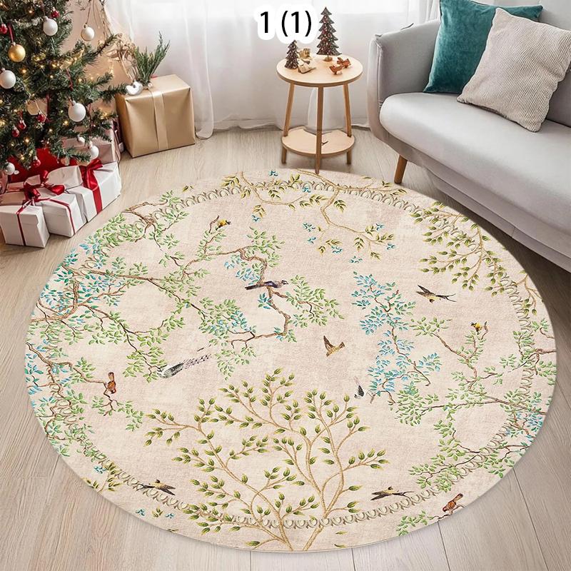 Vintage Botanical Tree and Bird Pattern Round Area Rug Soft Non-Slip Decorative Carpet for Living Room Bedroom Modern Home Rug 80cm x 80cm
Vintage Botanical Tree and Bird Pattern Round Area Rug Soft Non-Slip Decorative Carpet for Living Room Bedroom Modern Home Rug 80cm x 80cm