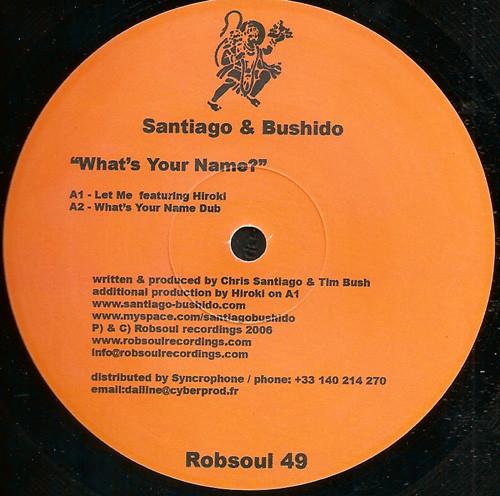 12-дюймовая пластинка SANTIAGO & BUSHIDO - Как тебя зовут ROBSOUL49 Robsoul Recordi 2006 США Танцевальная и Электронная Б/У
12-дюймовая пластинка SANTIAGO & BUSHIDO - Как тебя зовут ROBSOUL49 Robsoul Recordi 2006 США Танцевальная и Электронная Б/У
